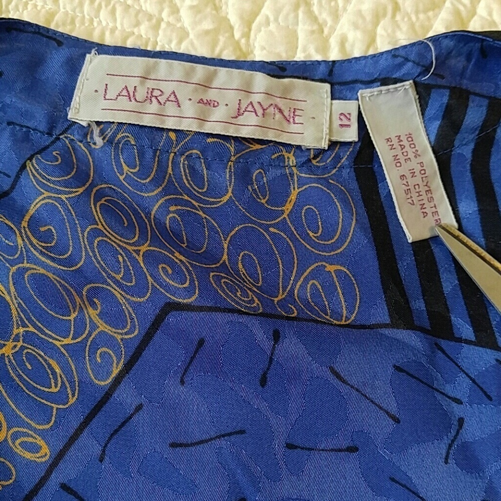 - Laura and Jayne polyester vintage blouse 1… - Picture 4 of 6